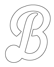 Stencil on dark background